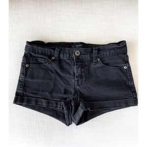 Black Jean Shorts